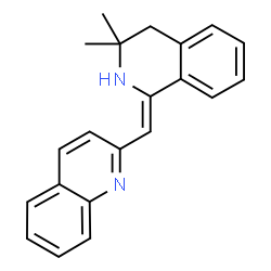 ChemSpider 2D Image | 2-[(Z)-(3,3-Dimethyl-3,4-dihydro-1(2H)-isoquinolinylidene)methyl]quinoline | C21H20N2
