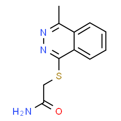 ChemSpider 2D Image | 2-[(4-Methyl-1-phthalazinyl)sulfanyl]acetamide | C11H11N3OS