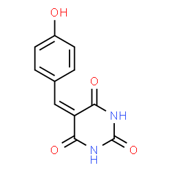ChemSpider 2D Image | 5-(4-Hydroxy-benzylidene)-pyrimidine-2,4,6-trione | C11H8N2O4