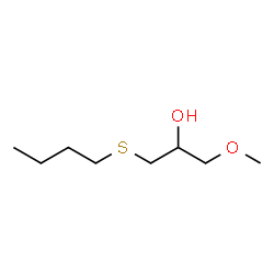 ChemSpider 2D Image | 1-(Butylsulfanyl)-3-methoxy-2-propanol | C8H18O2S