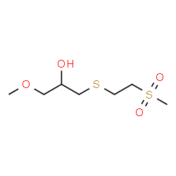 ChemSpider 2D Image | 1-Methoxy-3-{[2-(methylsulfonyl)ethyl]sulfanyl}-2-propanol | C7H16O4S2