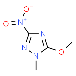 ChemSpider 2D Image | 5-Methoxy-1-methyl-3-nitro-1H-1,2,4-triazole | C4H6N4O3