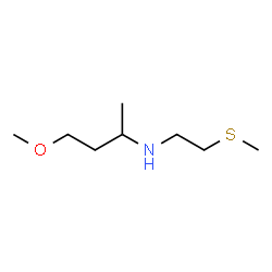 ChemSpider 2D Image | 4-Methoxy-N-[2-(methylsulfanyl)ethyl]-2-butanamine | C8H19NOS