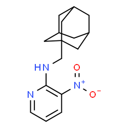 ChemSpider 2D Image | N-(Adamantan-1-ylmethyl)-3-nitro-2-pyridinamine | C16H21N3O2
