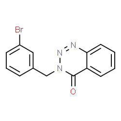 ChemSpider 2D Image | 3-(3-Bromobenzyl)-1,2,3-benzotriazin-4(3H)-one | C14H10BrN3O