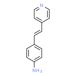 ChemSpider 2D Image | 4-[(E)-2-(4-Pyridinyl)vinyl]aniline | C13H12N2