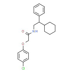 ChemSpider 2D Image | 2-(4-Chlorophenoxy)-N-(2-cyclohexyl-2-phenylethyl)acetamide | C22H26ClNO2