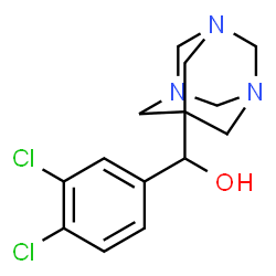 ChemSpider 2D Image | (3,4-Dichlorophenyl)(1,3,5-triazatricyclo[3.3.1.1~3,7~]dec-7-yl)methanol | C14H17Cl2N3O