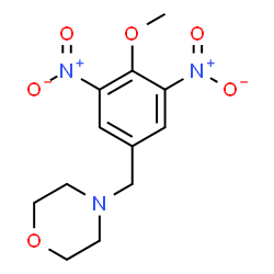 ChemSpider 2D Image | 4-(4-Methoxy-3,5-dinitrobenzyl)morpholine | C12H15N3O6
