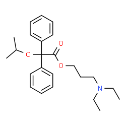 ChemSpider 2D Image | 3-(Diethylamino)propyl isopropoxy(diphenyl)acetate | C24H33NO3