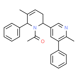 ChemSpider 2D Image | 1-(5,6'-Dimethyl-5',6-diphenyl-3,6-dihydro-2,3'-bipyridin-1(2H)-yl)ethanone | C26H26N2O
