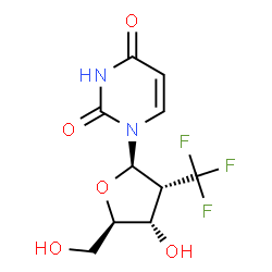 ChemSpider 2D Image | 2'-Deoxy-2'-(trifluoromethyl)uridine | C10H11F3N2O5