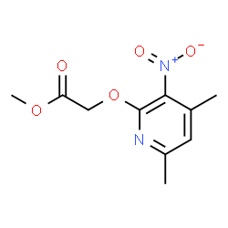 ChemSpider 2D Image | Methyl [(4,6-dimethyl-3-nitro-2-pyridinyl)oxy]acetate | C10H12N2O5