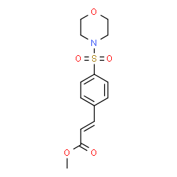 ChemSpider 2D Image | Methyl (2E)-3-[4-(4-morpholinylsulfonyl)phenyl]acrylate | C14H17NO5S