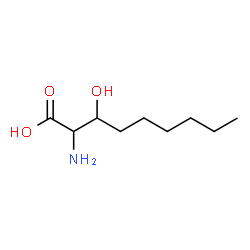 ChemSpider 2D Image | 2-Amino-3-hydroxynonanoic acid | C9H19NO3