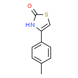 ChemSpider 2D Image | 4-P-TOLYLTHIAZOL-2-OL | C10H9NOS