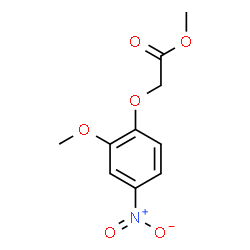 ChemSpider 2D Image | Methyl (2-methoxy-4-nitrophenoxy)acetate | C10H11NO6