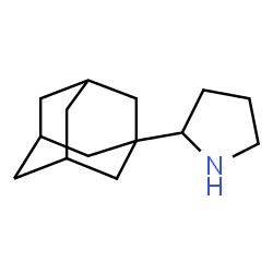 ChemSpider 2D Image | 2-(Adamantan-1-yl)pyrrolidine | C14H23N