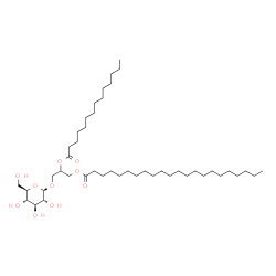 ChemSpider 2D Image | 3-(beta-D-Glucopyranosyloxy)-2-(tetradecanoyloxy)propyl docosanoate | C45H86O10
