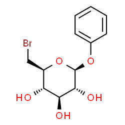 ChemSpider 2D Image | Phenyl 6-bromo-6-deoxy-beta-D-glucopyranoside | C12H15BrO5