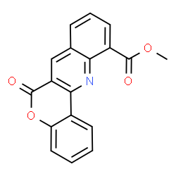 ChemSpider 2D Image | Methyl 6-oxo-6H-chromeno[4,3-b]quinoline-11-carboxylate | C18H11NO4
