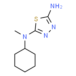 ChemSpider 2D Image | N-Cyclohexyl-N-methyl-1,3,4-thiadiazole-2,5-diamine | C9H16N4S