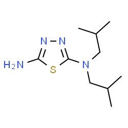 ChemSpider 2D Image | N,N-Diisobutyl-1,3,4-thiadiazole-2,5-diamine | C10H20N4S