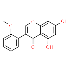 ChemSpider 2D Image | 5,7-Dihydroxy-3-(2-methoxyphenyl)-4H-chromen-4-one | C16H12O5