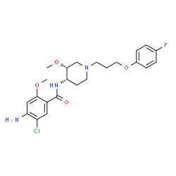 ChemSpider 2D Image | (-)-Cisapride | C23H29ClFN3O4