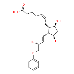 ChemSpider 2D Image | 16-phenoxy tetranor Prostaglandin F2α | C22H30O6