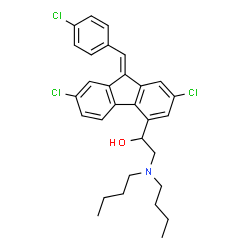 ChemSpider 2D Image | (E)-Lumefantrine | C30H32Cl3NO