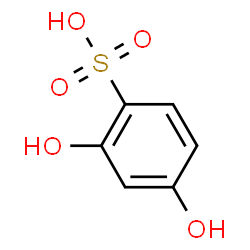 ChemSpider 2D Image | 2,4-Dihydroxybenzenesulfonic acid | C6H6O5S