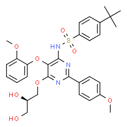 ChemSpider 2D Image | Ro 46-8443 | C31H35N3O8S
