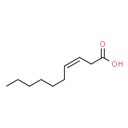 ChemSpider 2D Image | (Z)-Dec-3-enoic acid | C10H18O2