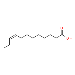 ChemSpider 2D Image | cis-9-dodecenoic acid | C12H22O2