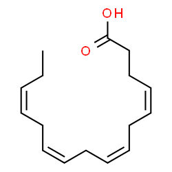 ChemSpider 2D Image | 4Z,7Z,10Z,13Z-hexadecatetraenoic acid | C16H24O2