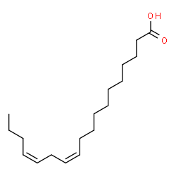 ChemSpider 2D Image | (11Z,14Z)-11,14-Octadecadienoic acid | C18H32O2