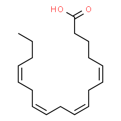 ChemSpider 2D Image | (5Z,8Z,11Z,14Z)-5,8,11,14-Octadecatetraenoic acid | C18H28O2