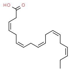 ChemSpider 2D Image | octadecapentaenoic acid | C18H26O2