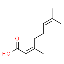 ChemSpider 2D Image | Nerolic acid | C10H16O2