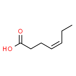 ChemSpider 2D Image | (4Z)-4-Heptenoic acid | C7H12O2