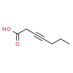ChemSpider 2D Image | 3-Heptynoic acid | C7H10O2