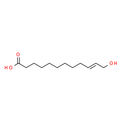 ChemSpider 2D Image | (10E)-12-Hydroxy-10-dodecenoic acid | C12H22O3