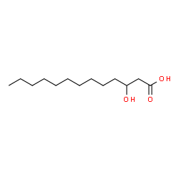 ChemSpider 2D Image | 3-Hydroxytridecanoic acid | C13H26O3