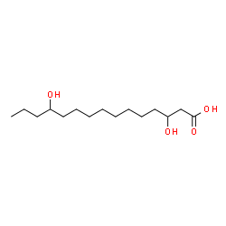 ChemSpider 2D Image | 3,12-Dihydroxypentadecanoic acid | C15H30O4
