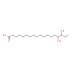 ChemSpider 2D Image | 15,16-Dihydroxyoctadecanoic acid | C18H36O4