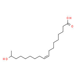 ChemSpider 2D Image | (9Z)-17-Hydroxy-9-octadecenoic acid | C18H34O3
