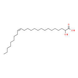 ChemSpider 2D Image | Hydroxynervonic acid | C24H46O3