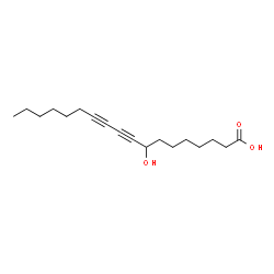 ChemSpider 2D Image | 8-Hydroxy-9,11-octadecadiynoic acid | C18H28O3