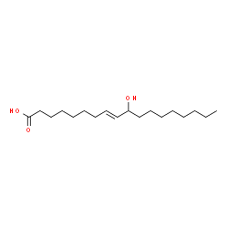 ChemSpider 2D Image | (8E)-10-Hydroxy-8-octadecenoic acid | C18H34O3